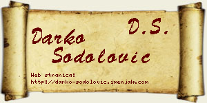 Darko Šodolović vizit kartica